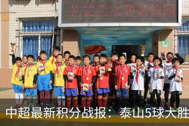 中超最新积分战报：泰山5球大胜，大连英博3连胜，青岛海牛溃败
