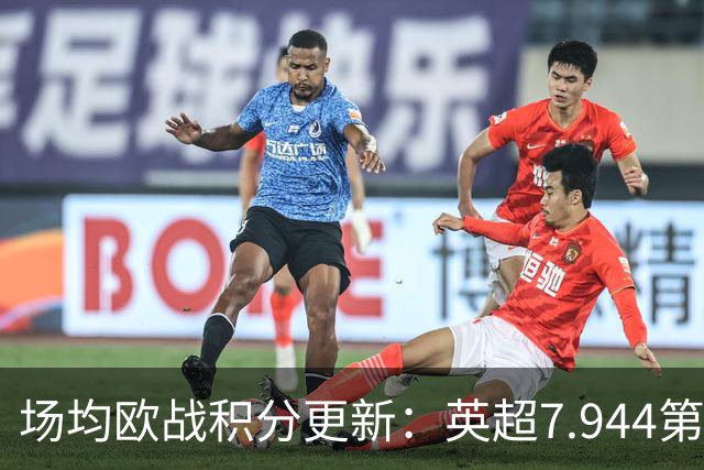 场均欧战积分更新：英超7.944第1，德甲7.285，西甲7.25